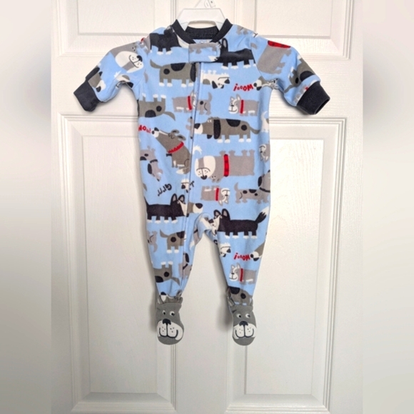 Carter's (Size 3 Months) Footed Fleece Sleepers/Pyjamas With Full Front Zipper - Picture 3 of 15